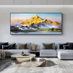 Hand Painted Oil Painting Large Landscape Oil Painting Original Mountain Canvas Painting Abstract Painting Modern Art Acrylic Painting Living Roo (Style: 01, size: 150x220cm)