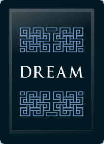 Dream Deco Horizontal Blue Logo Panel (Logo Panel Size: 24" Panel for Xpression Gaming Chair Only)