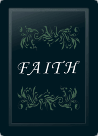 Faith Floral Horizontal Sage Logo Panel (Logo Panel Size: 30" Panel For All Other Chairs)